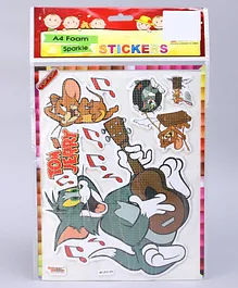 Sticker Bazaar Foam Sparkle Tom & Jerry Stickers Multicolor - 3 Pieces