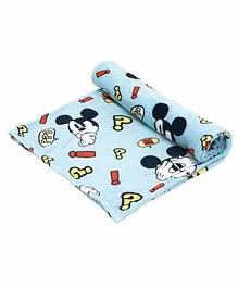 Arditex Polyester Coral Blanket Mickey Mouse Design - Blue