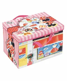 Arditex Disney Minnie Mouse Fabric Storage Box Cum Play Mat - Pink