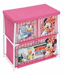 Arditex Disney Minnie Mouse 4 Bins with Storage Shelf - Pink