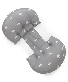 U-Shaped Waist Protection Pregnancy Pillow - Grey