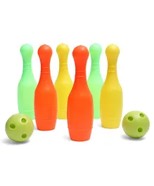 Toyzee Bowling Pin Set with Balls - Multicolor