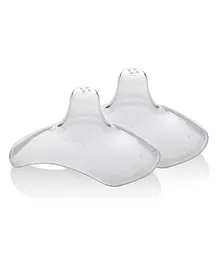 LuvLap Silicone Breast Shields With Case Pack of 2
