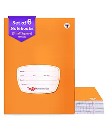 Target Publication Small Square Ruled Notebooks Pack of 6 - 172 Pages each