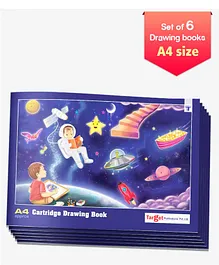 Target A4 Size Drawing Book Set of 6 - 36 Pages each