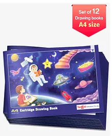 Target A4 Size Drawing Book Set of 12 - 36 Pages each