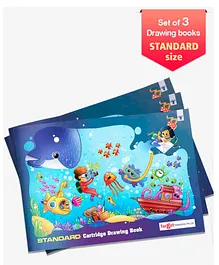 Target Standard Size Drawing Book Set of 3 - 36 Pages each