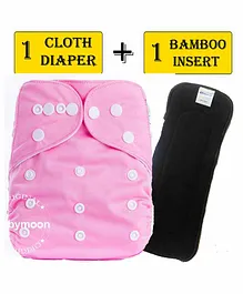 Babymoon Reusable Cloth Diaper with Insert - Pink