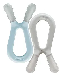 Zoli Bunny Teether Pack of 2 - Blue White