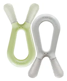 Zoli Bunny Teether Pack of 2 - Green White