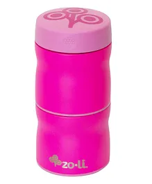 ZoLi Stackable Stainless Steel Insulated Containers Pink - 235 ml