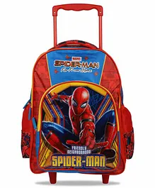 Marvel Spider Man Trolley School Bag Red - 16 Inches