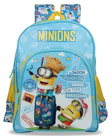 Minions School Bag Blue - 18 Inches