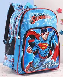 DC Comics Superman School Bag Blue - 14 Inches