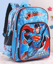 DC Comics Superman School Bag Blue - 18 Inches