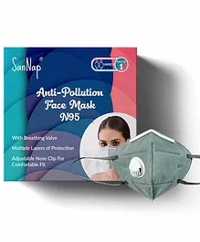 SanNap N95 Anti Pollution Face Mask with Earloop - Grey
