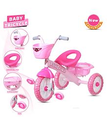 Dash Funtrike Tricycle With Front & Back Storage Basket-Pink