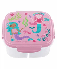 Stephen Joseph Snack Box with Ice Pack Mermaid Print - Pink