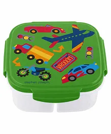 Stephen Joseph Snack Box with Ice Pack Transportation Print - Green