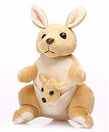 Frantic Kangaroo Soft Toy Brown - Height 32 cm