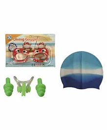 Passion Petals Swimming Kit with Antifog Goggles - Red