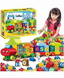 FunBlast Digital Block Train & Number Learning Toys - 75 Pieces