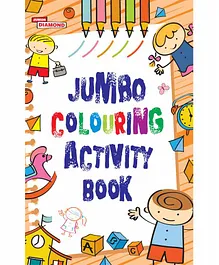 Jr Diamond Jumbo Colouring Activity Book - English