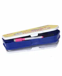 Jaypee Dual Sided Pencil Box with Stationery Pokemon Print - Blue