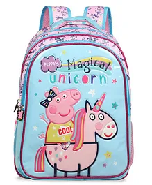 Peppa Pig School Bag with Hood Blue - 16 Inches