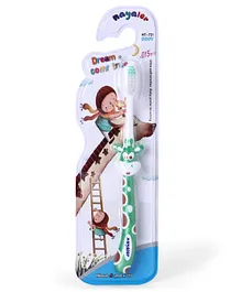 Tooth Brush with Ultra Soft Bristles Giraffe Design - Green