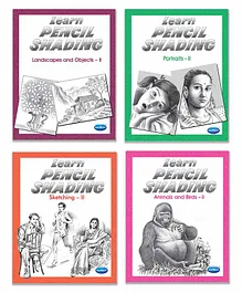 Navneet Learn Pencil Shading Books II Pack of 4 - English