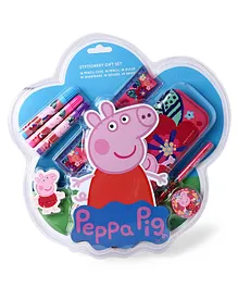 Peppa Pig Stationery Set Red Pink - 8 Pieces