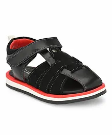 Tuskey Solid Sandals - Black