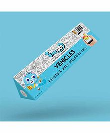 Inkmeo Coloring Rolls Vehicles Theme - White