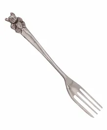 Osasbazaar Sterling Silver Baby Fork  With Teddy Bear Design on Top - Silver