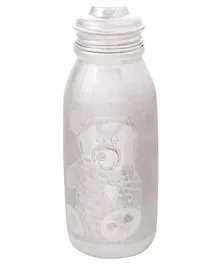 Osasbazaar Sterling Silver Feeding Bottle With Teddy Bear Design in Front - Silver