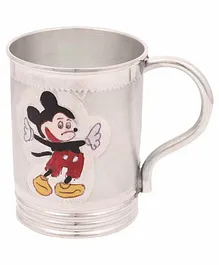 Osasbazaar Sterling Silver Baby Mug Mickey Mouse Design Silver & Red - 180 ml