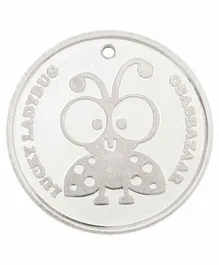 Osasbazaar Silver Coin Lady Bug Print - Silver