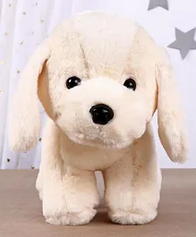 Dimpy Stuff Puppy Soft Toy Cream - Height 22 cm