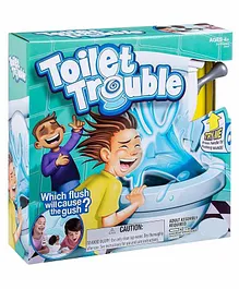 Skylofts Toilet Trouble Game with Flushing Sounds - White
