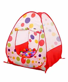 Skylofts Foldable Balls Pit Tent House - White Red