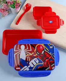 Marvel Spiderman Lock & Seal Lunch Box Blue Red - 800 ml