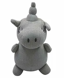 Abracadabra Unicorn Knitted Toy- Grey