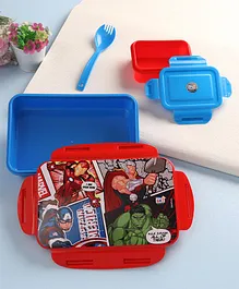 Marvel Avengers Lock & Seal Lunch Box Blue & Red - 800 ml