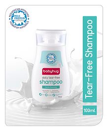 Babyhug Milk Protein Formula Daily Tear Free Milky Shampoo Ideal For Newborn Baby'S Delicate Scalp - 100 ml