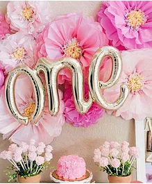 Amfin One Alphabet Foil Balloon - Golden