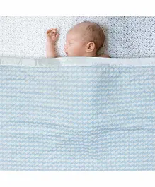 Kassy Pop Double Layered Mink Premium Baby Blanket - Blue