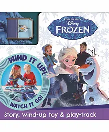 Disney Frozen Story Play Book with Wind up Toy - Blue