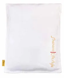 Shenaro Organic Cotton Pain Relief Wheat Bag With Treated Whole Grains - White