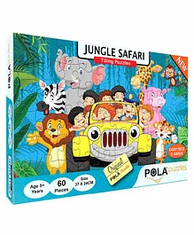 Pola Puzzles Jungle Safari Puzzles Multicolor - 60 Pieces